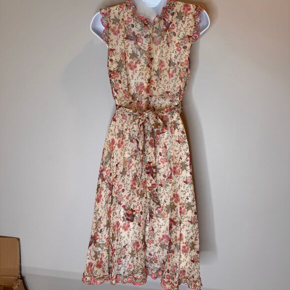 Rabbit, Rabbit, Rabbit Floral Sleeveless Dress Women's size 12 - Picture 14 of 15